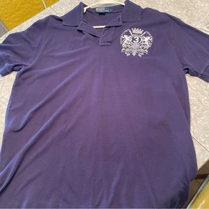 Vintage Polo by Ralph Lauren Navy and white Challenge Cup Large